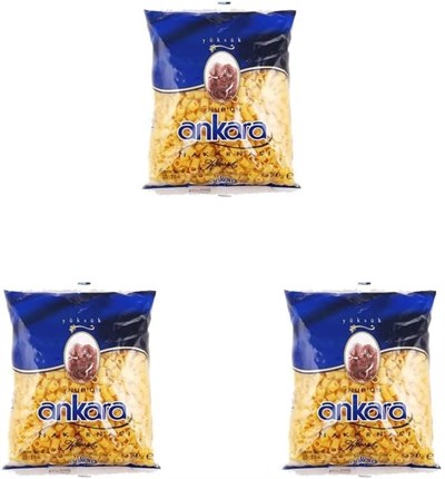 Nuhun Ankara Makarnası Yüksük 500 g Tekli Paket (3 paketi)