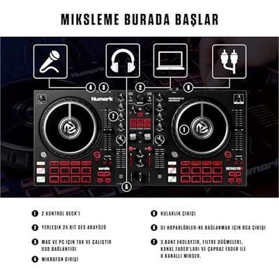Numark Mixtrack Pro FX 2 Deck DJ Controller