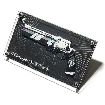 Numskull Ace of Spades Egzotik Silah Figürü 12x6 (30 x 17 cm) Sınırlı Sayıda Koleksiyon Çoğaltma Heykeli - Resmi Kader Ürünü - FPS Bilim Kurgu Aksiyon Video Oyunu Figürü