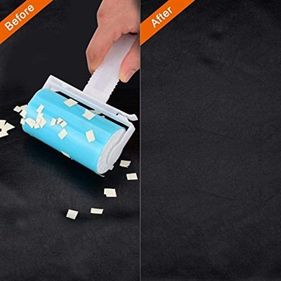NUOBUT Yapışkan tiftik rulosu, 3lü paket, yeniden kullanılabilir ve yıkanabilir tiftik rulosu, evcil hayvan tüyleri, araba koltukları için büyük ve küçük boy temizleyici içerir
