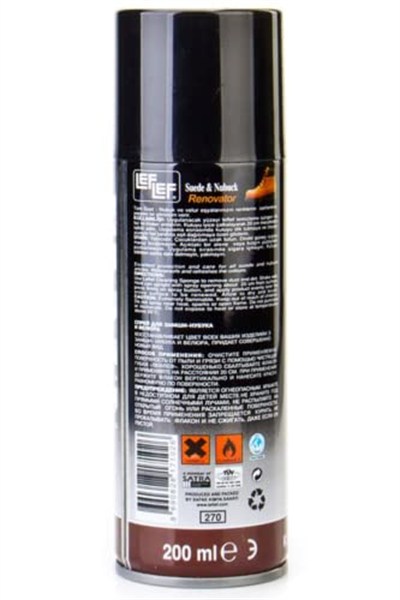 Nuri LefLef Süet Nubuk Ayakkabı Boyası Yenileyici Koruyucu Sprey (200 ml) (Renksiz)