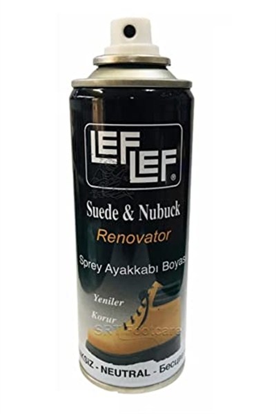 Nuri LefLef Süet Nubuk Ayakkabı Boyası Yenileyici Koruyucu Sprey (200 ml) (Renksiz)