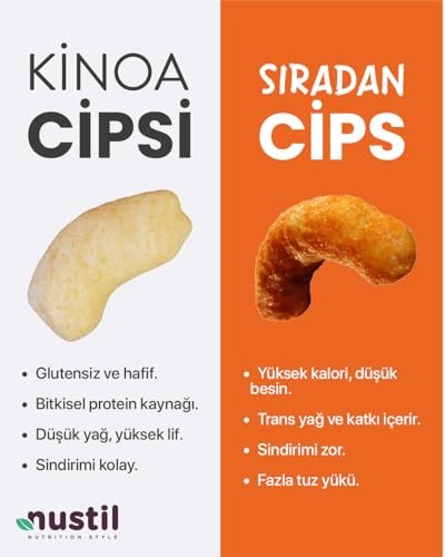Nustil Nutrition Style Kinao Cipsi Sarımsak Soğanlı 35 g