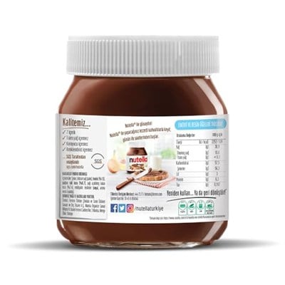Nutella Kakaolu Fındık Kreması 400 Gr