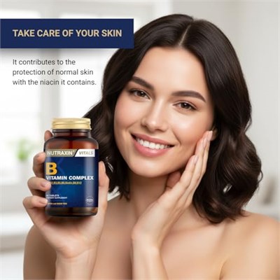 Nutraxin B Vitamin Complex – 10 Farklı B Vitamini İçerikli Takviye – 60 Tablet