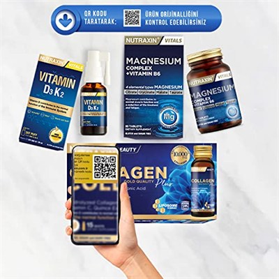 Nutraxin Magnesium Complex Gıda Takviyesi, 60 Tablet