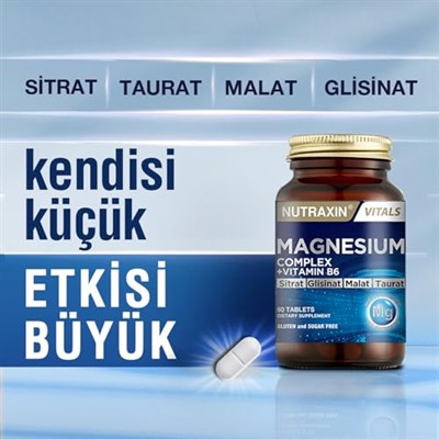 Nutraxin Magnesium Complex Gıda Takviyesi, 60 Tablet