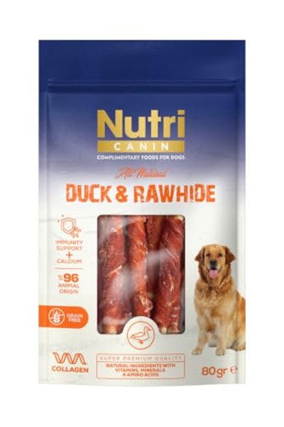 Nutri Canin Ördek Eti Sarılı Köpek Ödül Kemiği (80 G)