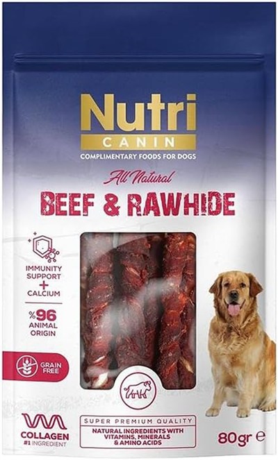 Nutri Canin Sığır Eti Sarılı Köpek Ödül Kemiği