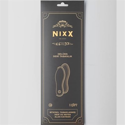NX105 - Delüks Deri | Bitkisel Tabaklanmış, Nefes Alabilen ve Konforlu Yumuşak İç Tabanlık (Taba, 36)