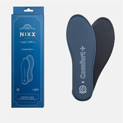NX108 - Comfort + | Hafızalı Sünger, Kaymaz Lateks ve Uzun Süreli Yastıklamalı Yumuşak İç Tabanlık (Gri, 37)