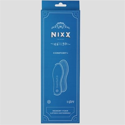 NX108 - Comfort + | Hafızalı Sünger, Kaymaz Lateks ve Uzun Süreli Yastıklamalı Yumuşak İç Tabanlık (Gri, 37)
