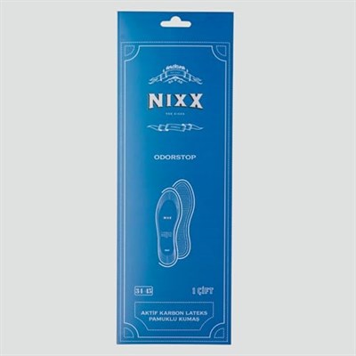 NX109 - Latex Odorstop | Aktif Karbon, Hava Geçiren Lateks, Kötü Koku Önleyici İç Tabanlık (34-45)