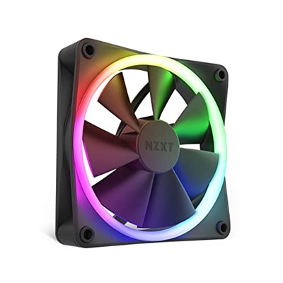 Nzxt F120 RGB Fanlar - RF-R12SF-B1 - Gelişmiş RGB Aydınlatma Ayarı - Fısıltı Sessiz Soğutma - Tekli (RGB Fan ve Kontrol Cihazı - Seçenekler: RGB (2-Pack), RGB (3-Pack), 120mm, 140 mm RGB 2li Paket...