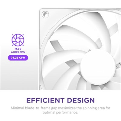 NZXT F120Q, 120mm Sessiz Hava Akımı PC Kasa Fanı, veya Egzoz, Konsantre Hava için Pahlı Çerçeve, Akışkan Dinamik Rulmanlar, Düşük Gürültü, - Seçenekler: Sessiz hava akışı 2024, Static Pressure 2024...