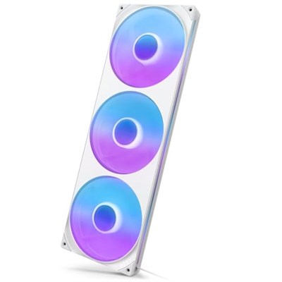 NZXT RGB F420RGB 420MM Kasa Fanı RGB Aydınlatmalı Beyaz | Bir kabloda üç adet 140mm RGB fanlı 420mm tek çerçeveli ünite. CAM ile kontrol edilen hız ve aydınlatma.