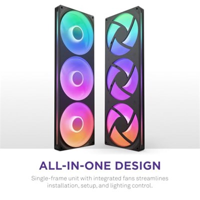 NZXT RGB F420RGB RF-U42HF-B1 420MM Siyah Kasa Fanı