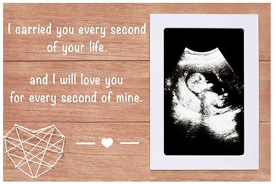 NZY İyilik Düşük Resim Çerçevesi Hediyesi - Bebek Kaybını Anma Hatırası - Hayatınızın Her Saniyesinde Taşıdım - Hamilelik Kaybı Anısına Hediye - Sonogram Anıtı Fotoğraf Çerçevesi Hediyesi