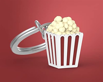 O meta[l]morphose Metalorphose – Anahtarlık Popcorn – MTM135-01, kırmızı/beyaz, tek boy, Kırmızı/Beyaz, Ölçü Birimi