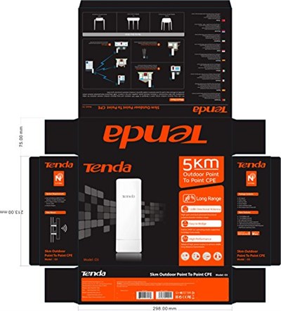 O3 / 5km Point to Point (Noktadan Noktaya ) Outdoor (Dış Ortam) CPE 150 Mbps - Seçenekler: 2.4 GHz, 150 MBit/s, 5 GHz, 433 MBit/s