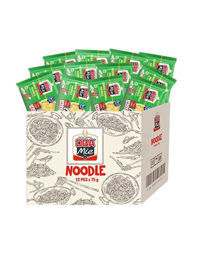 Obamie Sebze Çeşnili Hazır Noodle 12li Paket (12 x 75gr)