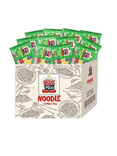 Obamie Sebze Çeşnili Hazır Noodle 12li Paket (12 x 75gr)