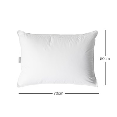 Ocean Home Textile %100 Pamuk Kumaş Kaz Tüyü Konforunda Saten Biyeli 900 Gr Mikrojel Yastık 50 X 70 Cm