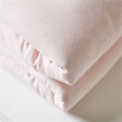 Ocean Home Textile %100 Pamuk Penye Pembe Kalp Nakışlı Bebek Çok Amaçlı Örtü 90 X 120 Cm