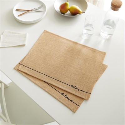 Ocean Home Textile 2li Believe Jüt Amerikan Servis 45 X 35 Cm