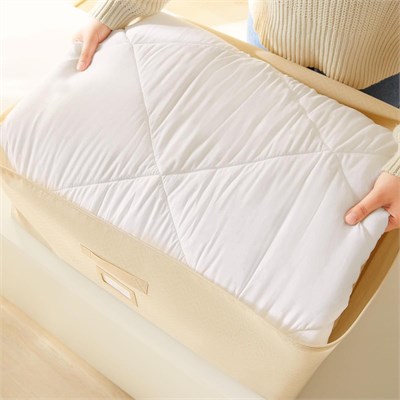 Ocean Home Textile 2li Büyük Boy Bej Balıksırtı Baza Altı Hurç Set 62 X 46 X 22 Cm