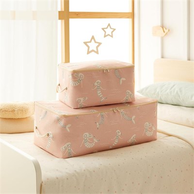 Ocean Home Textile 2li Çocuk Odası Deniz Kızı Hurç Set 1 Adet 30 X 22 X 18 / 1 Adet 52 X 28 X 21 Cm