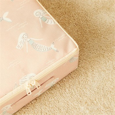 Ocean Home Textile 2li Çocuk Odası Deniz Kızı Destekli Kutu Hurç Set 31 X 38 X 12 Cm