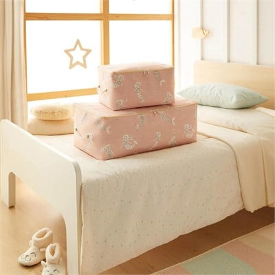 Ocean Home Textile 2li Çocuk Odası Deniz Kızı Hurç Set 1 Adet 30 X 22 X 18 / 1 Adet 52 X 28 X 21 Cm