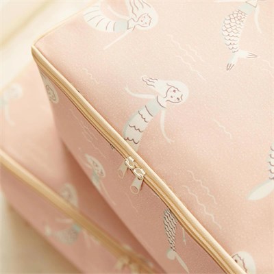Ocean Home Textile 2li Çocuk Odası Deniz Kızı Hurç Set 1 Adet 30 X 22 X 18 / 1 Adet 52 X 28 X 21 Cm