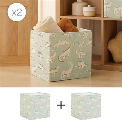 Ocean Home Textile 2li Çocuk Odası Dinozor Kutu Set 33 X 30 X 33 Cm