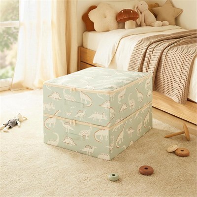 Ocean Home Textile 2li Çocuk Odası Dinozor Destekli Kutu Hurç 45 X 55 X 18 Cm