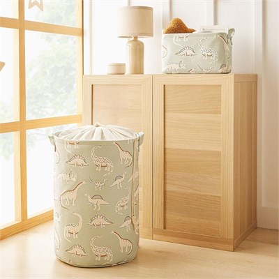 Ocean Home Textile 2li Çocuk Odası Dinozor Sepet Set 1 Adet 30 X 21 X 18 / 36 X 50 Cm