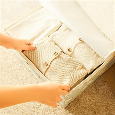 Ocean Home Textile 2li Çocuk Odası Dinozor Destekli Kutu Hurç 31 X 38 X 12 + 45 X 55 X 18 Cm