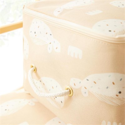 Ocean Home Textile 2li Çocuk Odası Sevimli Balina Hurç Set 1 Adet 30 X 22 X 18 / 1 Adet 52 X 28 X 21 Cm