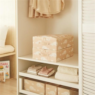 Ocean Home Textile 2li Çocuk Odası Sevimli Balina Destekli Kutu Hurç Set 31 X 38 X 12 Cm