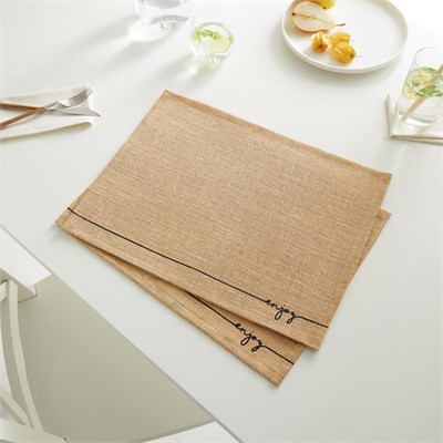 Ocean Home Textile 2li Enjoy Jüt Amerikan Servis 45 X 35 Cm