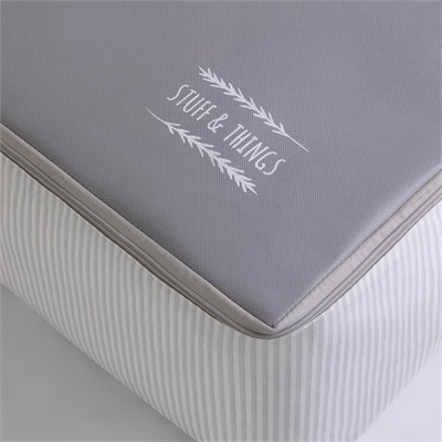 Ocean Home Textile 2li Gri Renk Stuff & Things Baza Altı Hurç Set