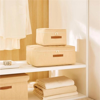 Ocean Home Textile 2li Jüt Keten Hurç Set 30 X 22 X 18 / 52 X 28 X 21 Cm