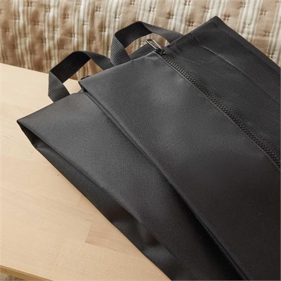 Ocean Home Textile 2li Siyah Renk Fileli Oxford Kumaş Ayakkabı Düzenleyici Taşıma Çantası Seti 22 X 40 X 9 Cm