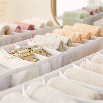 Ocean Home Textile 3lü 10 Bölmeli Beyaz Renk File Çekmece İçi Düzenleyici Set