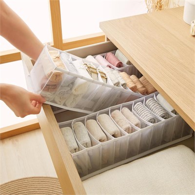 Ocean Home Textile 3lü 10 Bölmeli Beyaz Renk File Çekmece İçi Düzenleyici Set