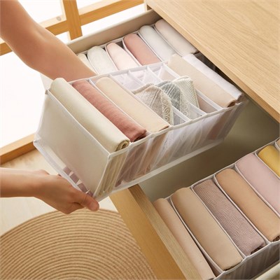 Ocean Home Textile 3lü 8 Bölmeli Beyaz Renk File Çekmece İçi Düzenleyici Set