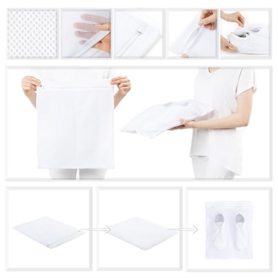 Ocean Home Textile 3lü Beyaz Renk Ayakkabı Yıkama Filesi Set
