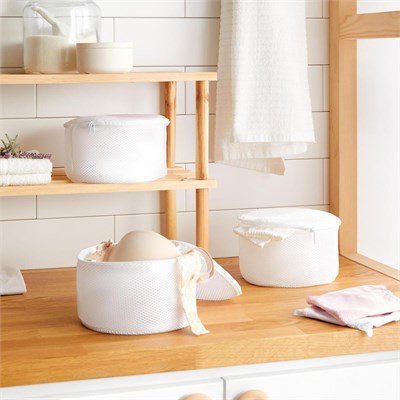 Ocean Home Textile 3lü Beyaz Renk İç Çamaşırı Yıkama Filesi Set