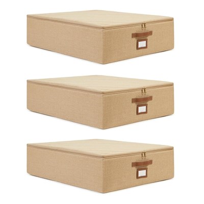 Ocean Home Textile 3lü Büyük Boy Jüt Destekli Hurç Set 55 X 70 X 18 Cm